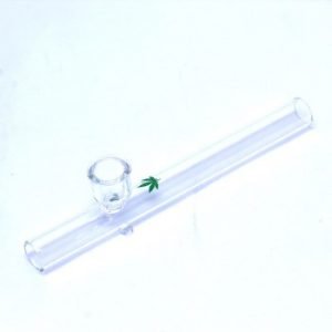 Small Glass Pipe (Cannabis Leaf)