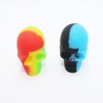 Silicone Dab Skull Head Container