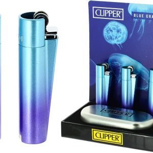 Clipper Lighter Metal Psychedelic Silver