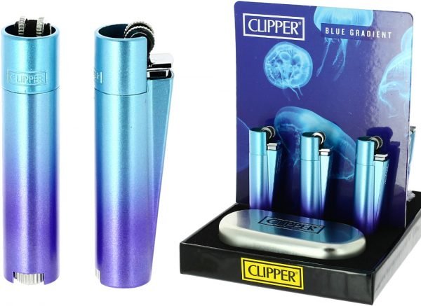 Clipper Lighter Metal Blue Gradient