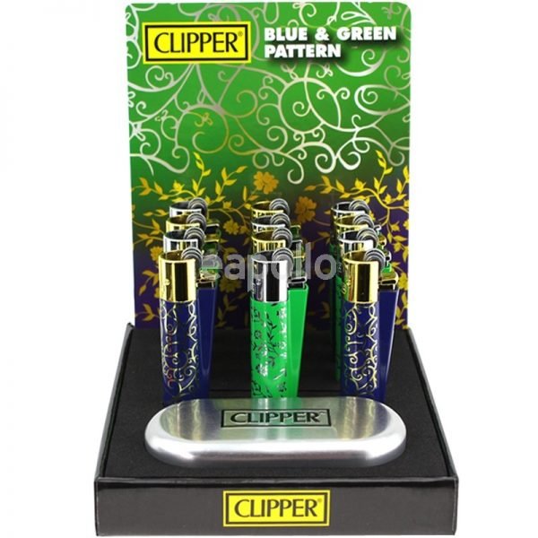 Clipper Lighter Blue and Green pattern