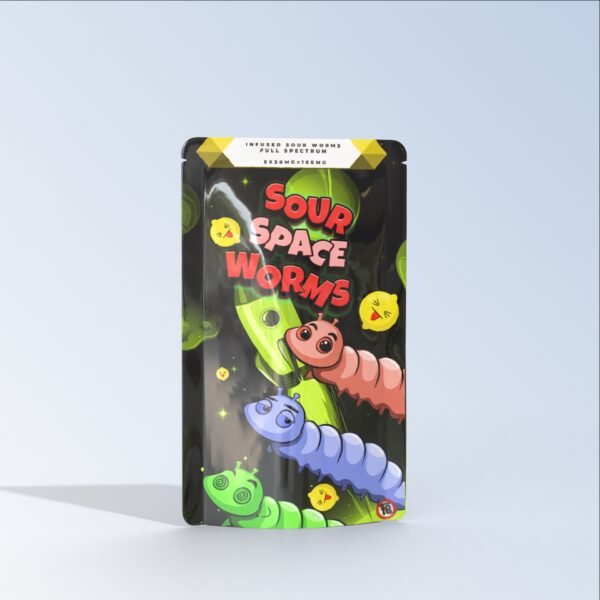 Sour Space Worms 150mg