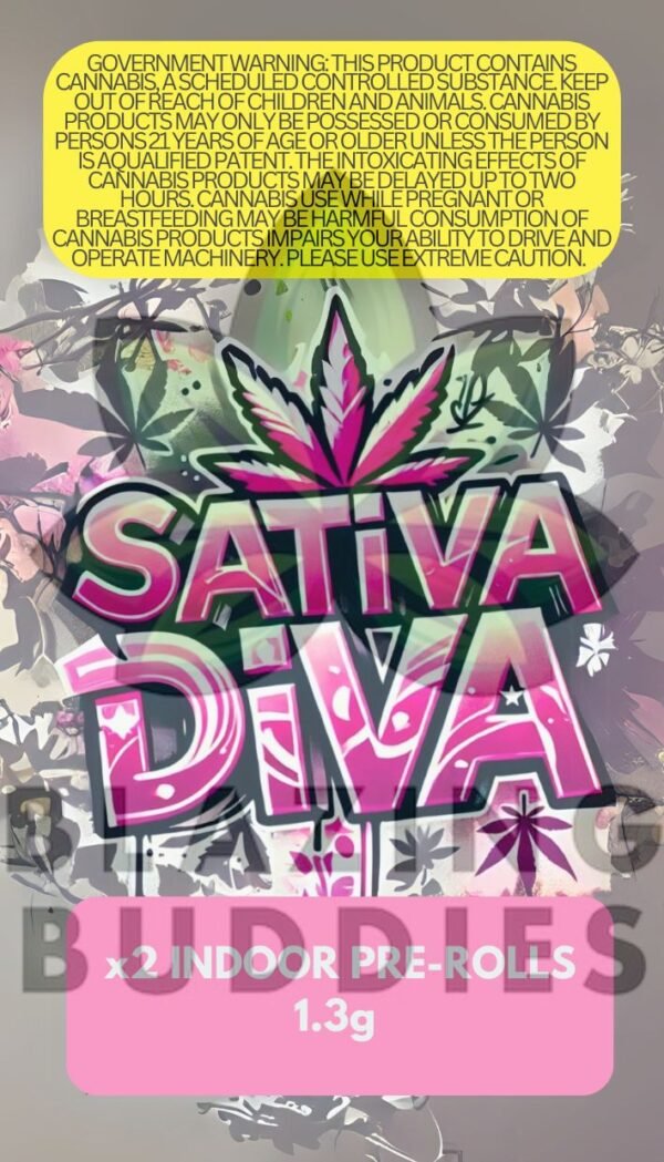 X2 Indoor Pre Rolled: Sativa Diva