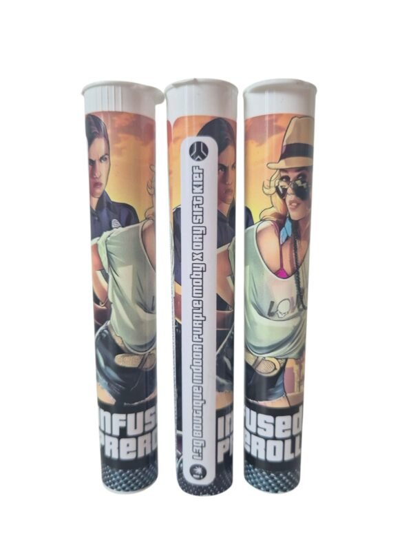 1.3g Infused Pre Rolled: Boutique Indoor Purple Moby x Dry Sift Kief
